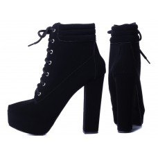 Bota Arrasadora Coturno Meia Pata Nobuck Preto - Bridge-D_AR