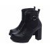 Bota Cano Curto Feminina - 21.000A