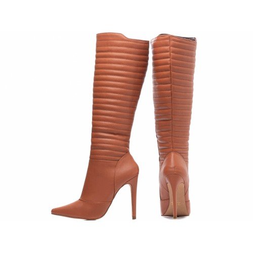 Bota Bico Fino Salto 12 Cano Alto - 80005A