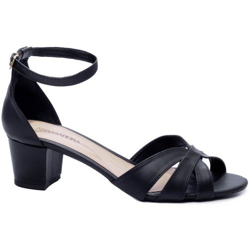 Sandália Salto Bloco Grosso Baixo - 7050-125A_AR