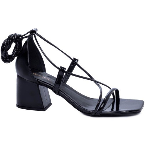 Sandália Salto Bloco Grosso Baixo - 4000-72D_AR