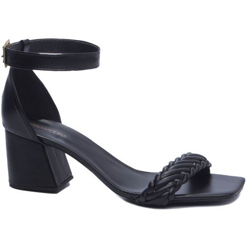 Sandália Salto Bloco Grosso Baixo - 4000-17A_AR