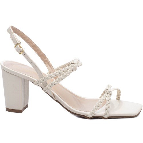 Sandália Salto Bloco Grosso Baixo - 3000-27C_AR