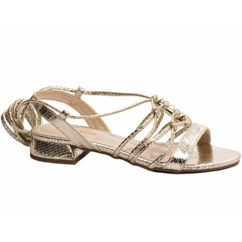 Sandália Feminina Salto Baixo - 54-521A