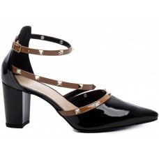 Sapato Scarpin Salto Bloco Grosso - 8000-06B_AR