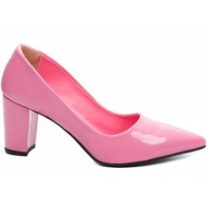 Sapato Scarpin Salto Bloco Grosso - 8000-02P_AR