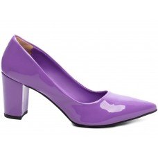 Sapato Scarpin Salto Bloco Grosso - 8000-02M_AR