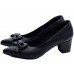 Sapato Scarpin Salto Bloco Grosso Baixo - 7050-01D_AR