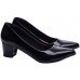 Sapato Scarpin Salto Bloco Grosso Baixo - 7050-01A_AR